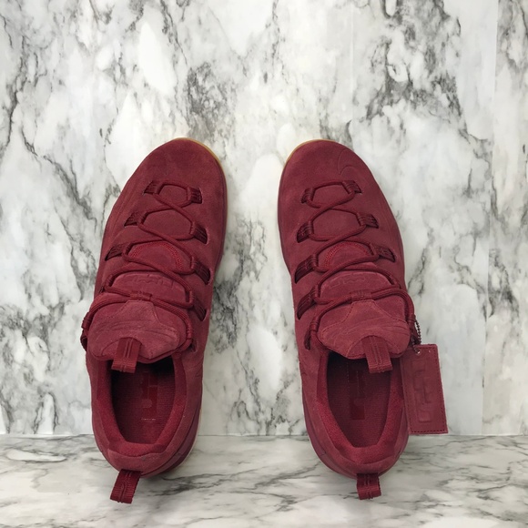 NEW Nike Lebron 13 Xlll Low Premium Red Team Suede - Picture 5 of 8